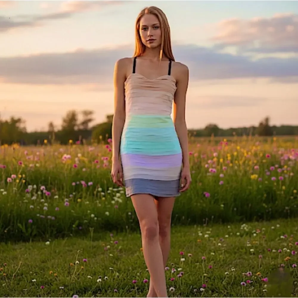 pastel dress revolve Free People Tied With Joy Midi Dress in Pastel Rose Tan